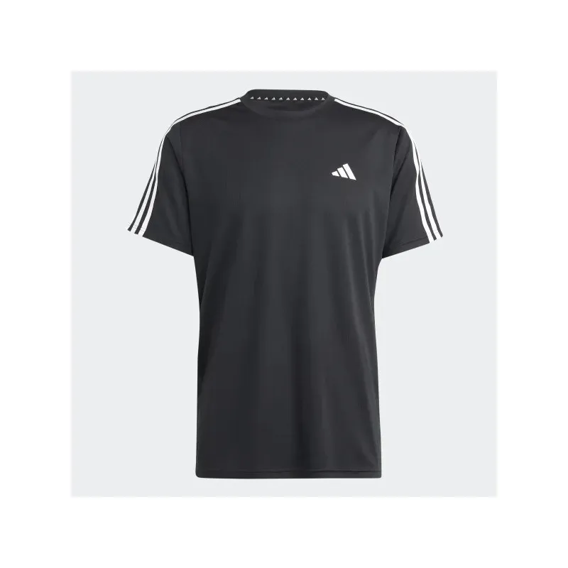 ADIDAS T-SHIRT UOMO TRAIN ESSENTIALS 3-STRIPES TESSUTO TECNICO COLORE NERO