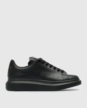 Alexander McQueen Sneakers in pelle nera con logo 553761WHGP0