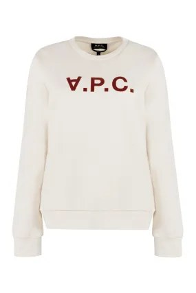 A.P.C. Felpa Viva in cotone con logo