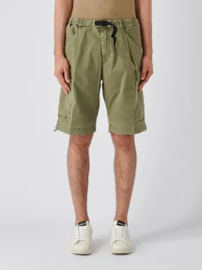 Bermuda uomo White Sand cargo in cotone stretch Militare