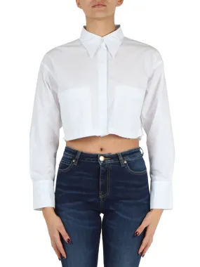 Camicia cropped PERGUSA in misto cotone