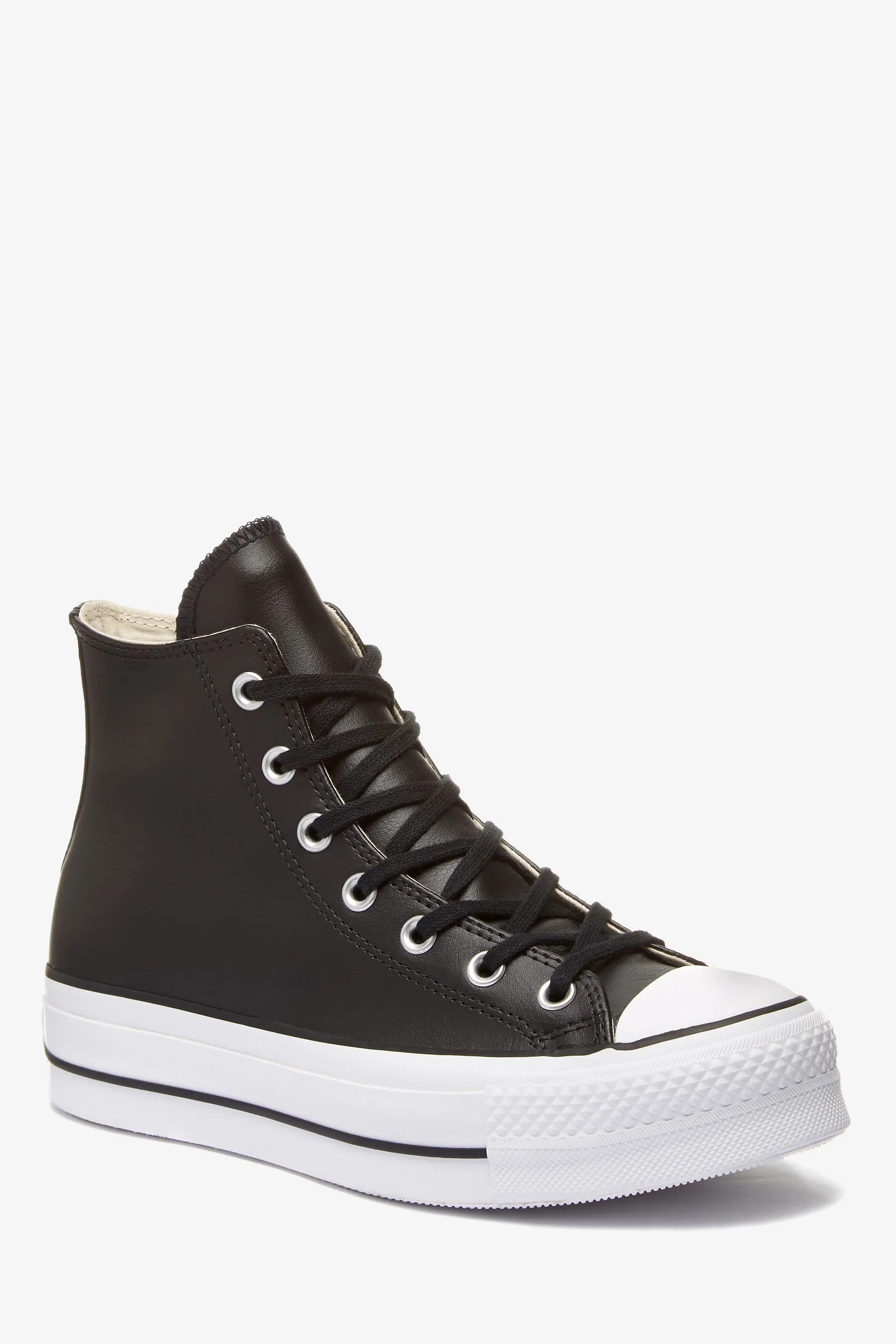 Converse - Chuck Taylor - Scarpe da ginnastica alte in pelle con plateau rialzato