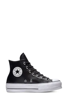 Converse - Chuck Taylor - Scarpe da ginnastica alte in pelle con plateau rialzato