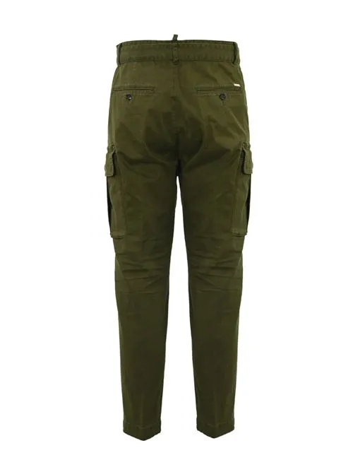 DSQUARED2     Pantaloni cargo in cotone