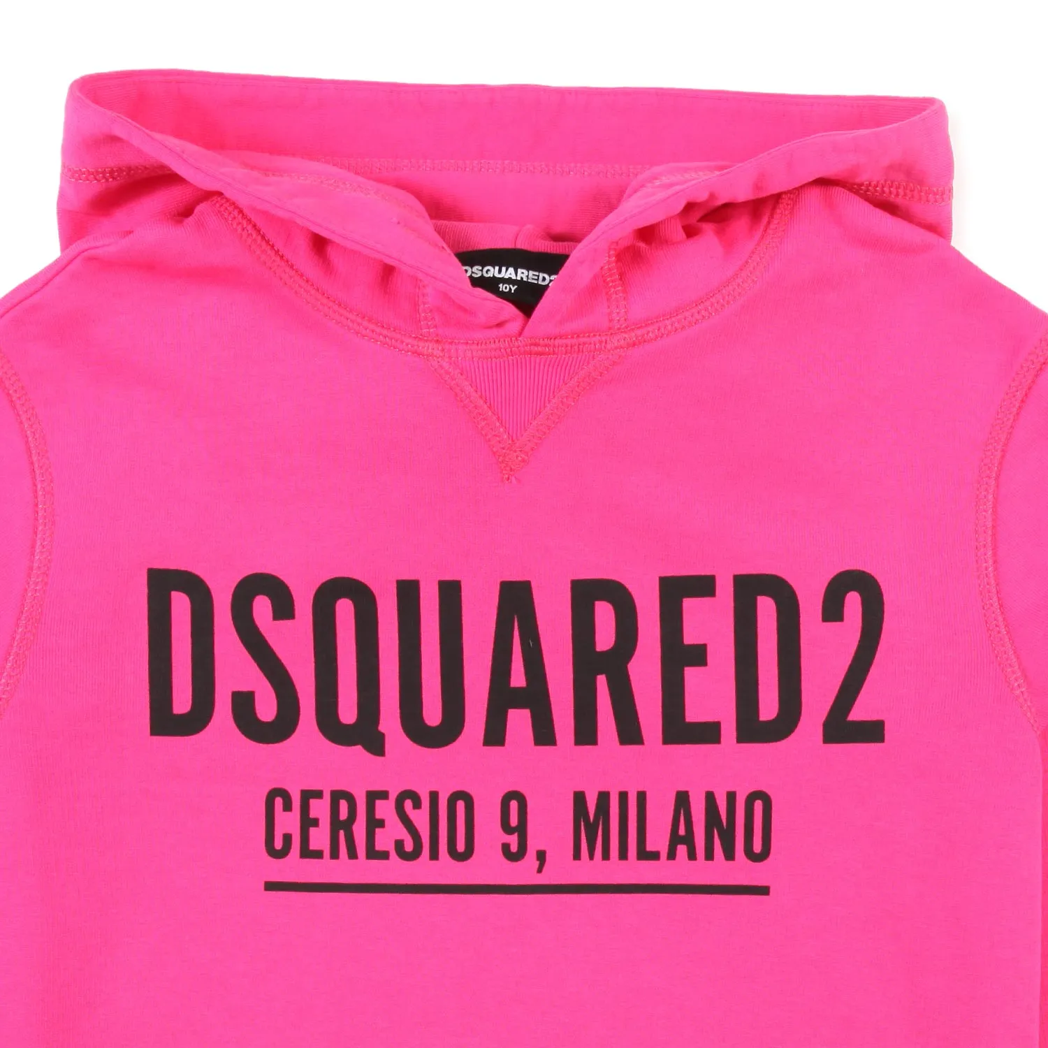 Felpa Unisex Fucsia Con Cappuccio Jr E Teen