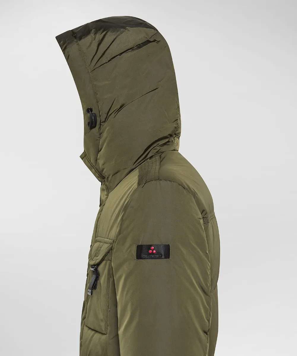 Field jacket in taffetà cangiante