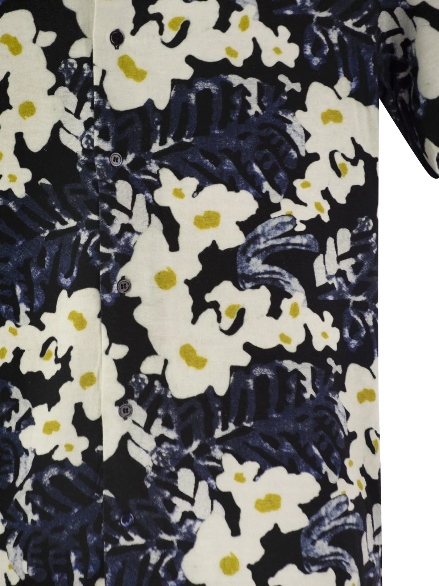 Flowered short-sleeved shirt