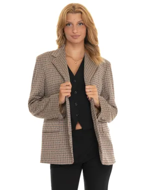 Giacca in jersey Veletta Beige-nero Weekend Max Mara Donna