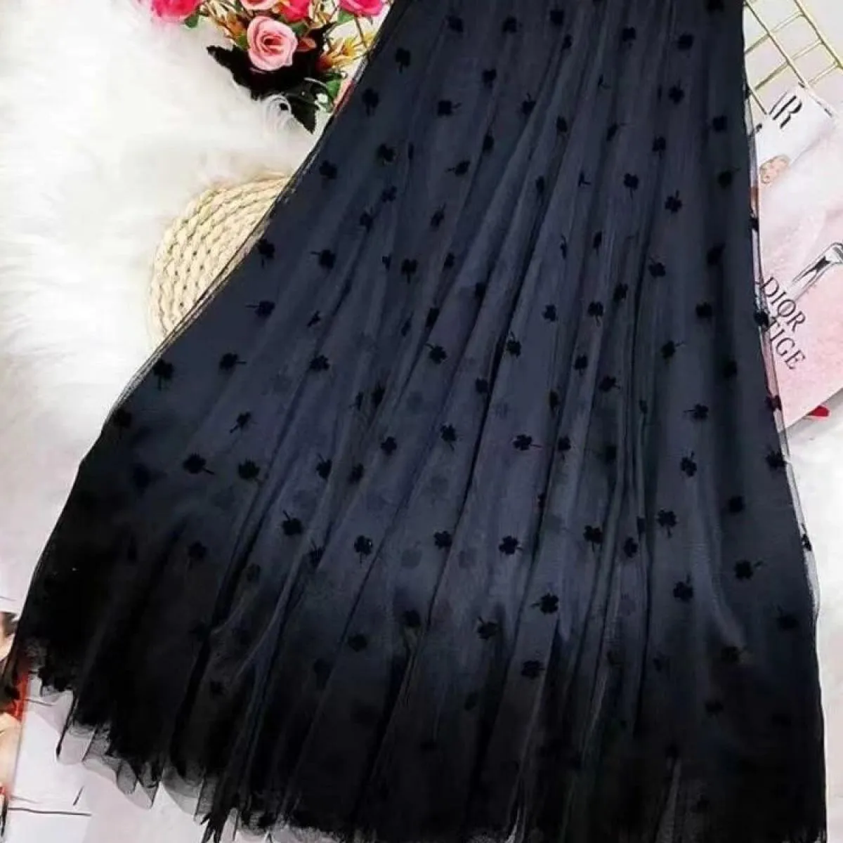 Gonne per donna Primavera Estate Vintage  Streetwear Midi Maxi gonna in tulle Autunno a vita alta Moda Harajuku Sci lungo