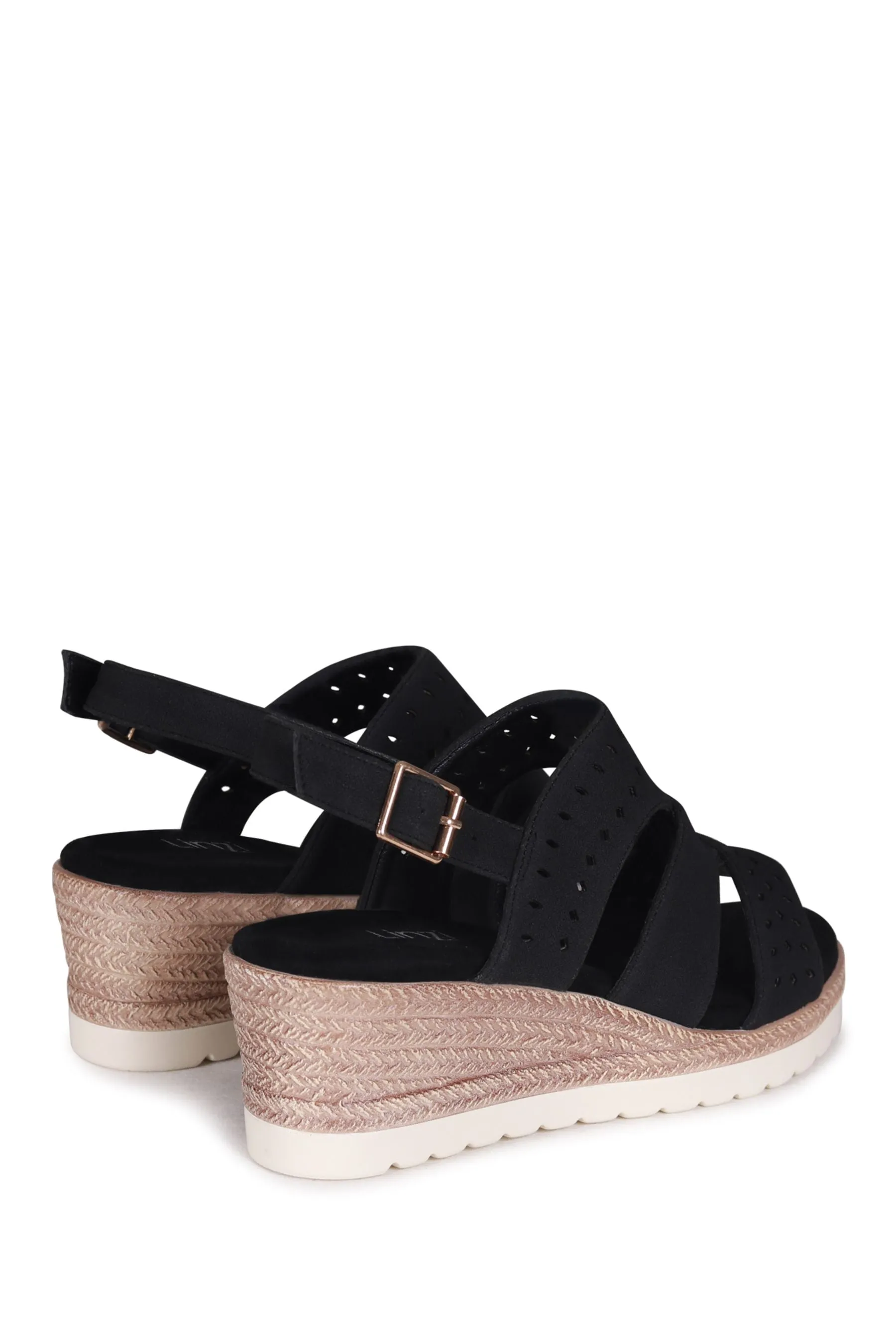 Linzi - Caryn - Sandali con zeppa e spalline cut-out