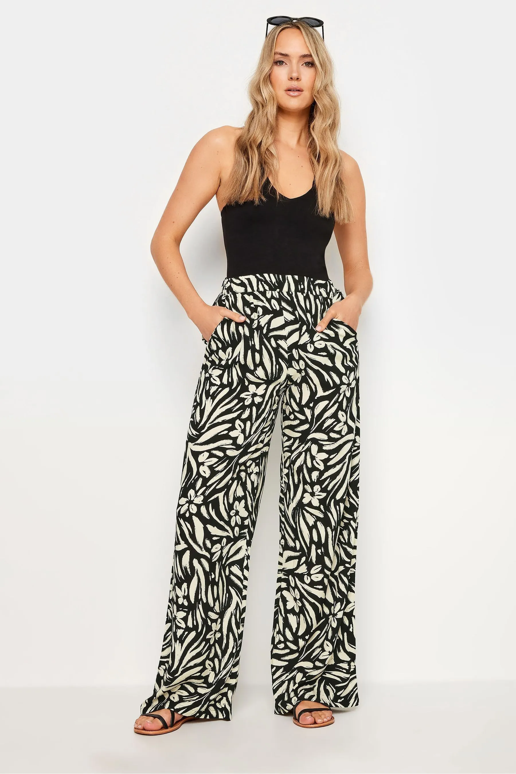 Long Tall Sally Floreale - Pantaloni a fondo ampio