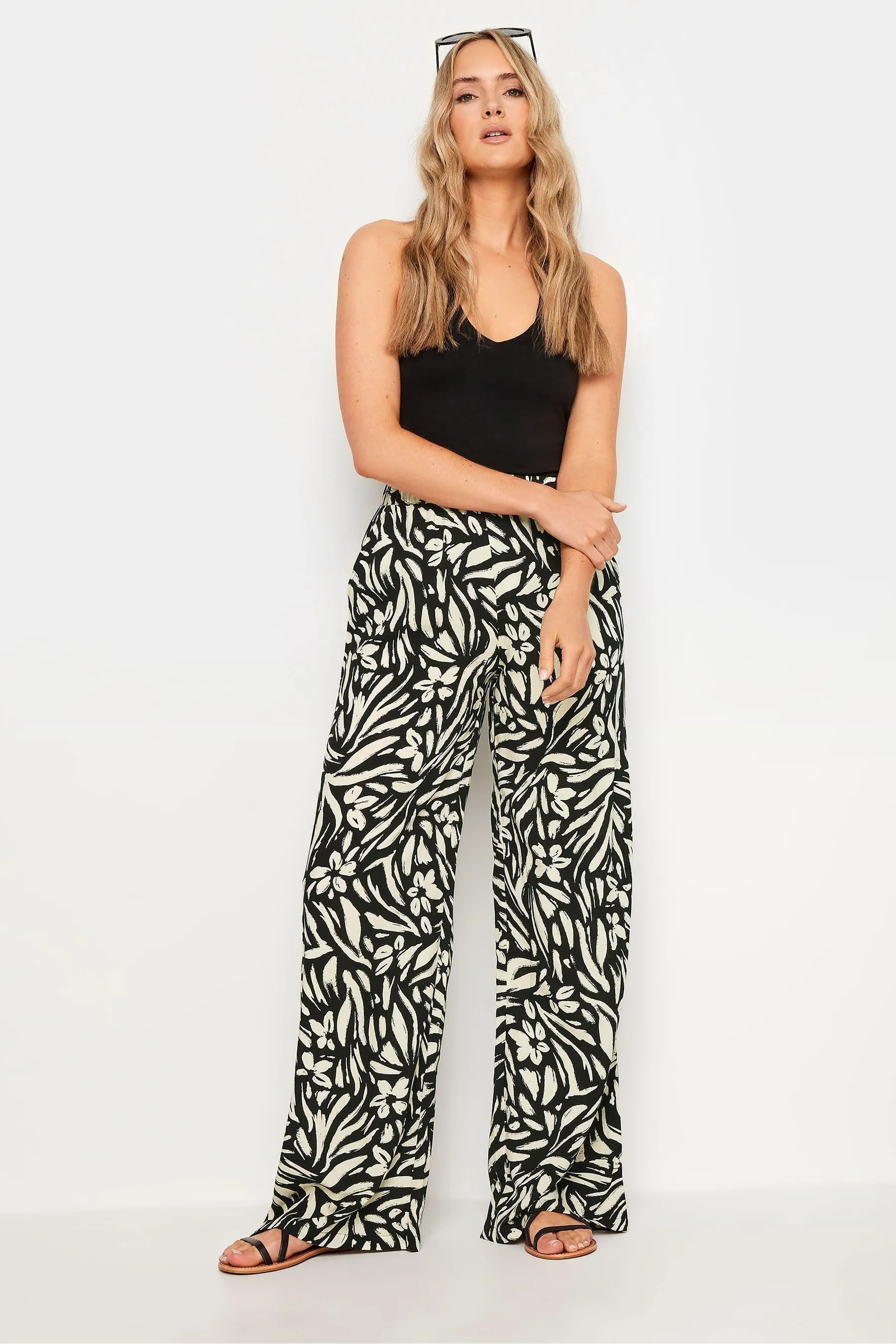 Long Tall Sally Floreale - Pantaloni a fondo ampio