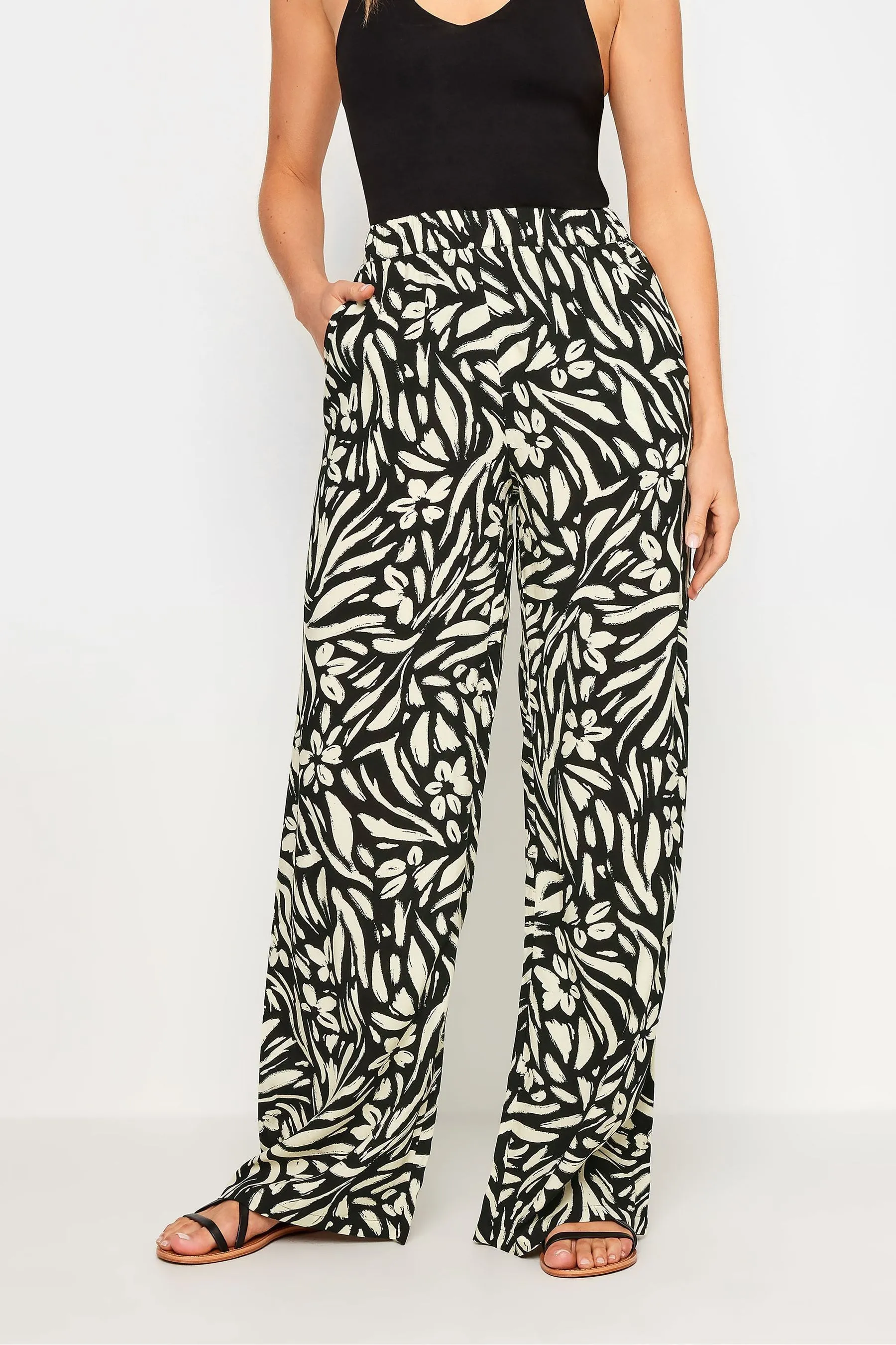 Long Tall Sally Floreale - Pantaloni a fondo ampio