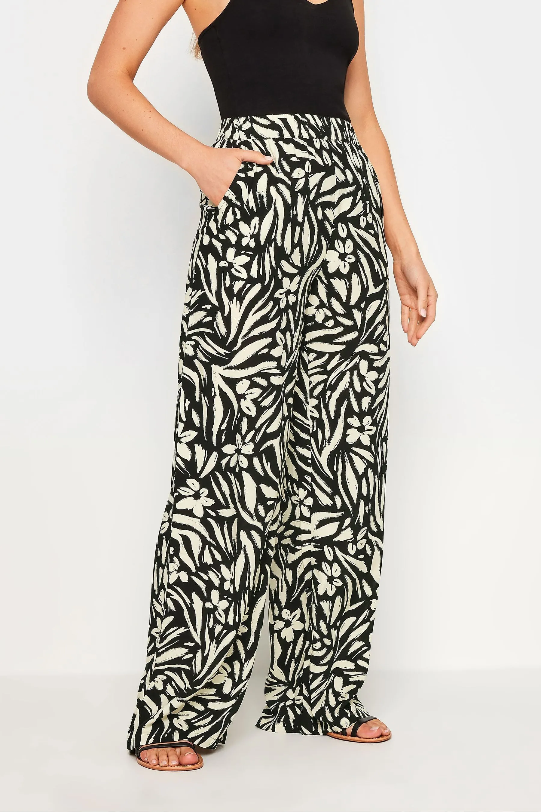 Long Tall Sally Floreale - Pantaloni a fondo ampio