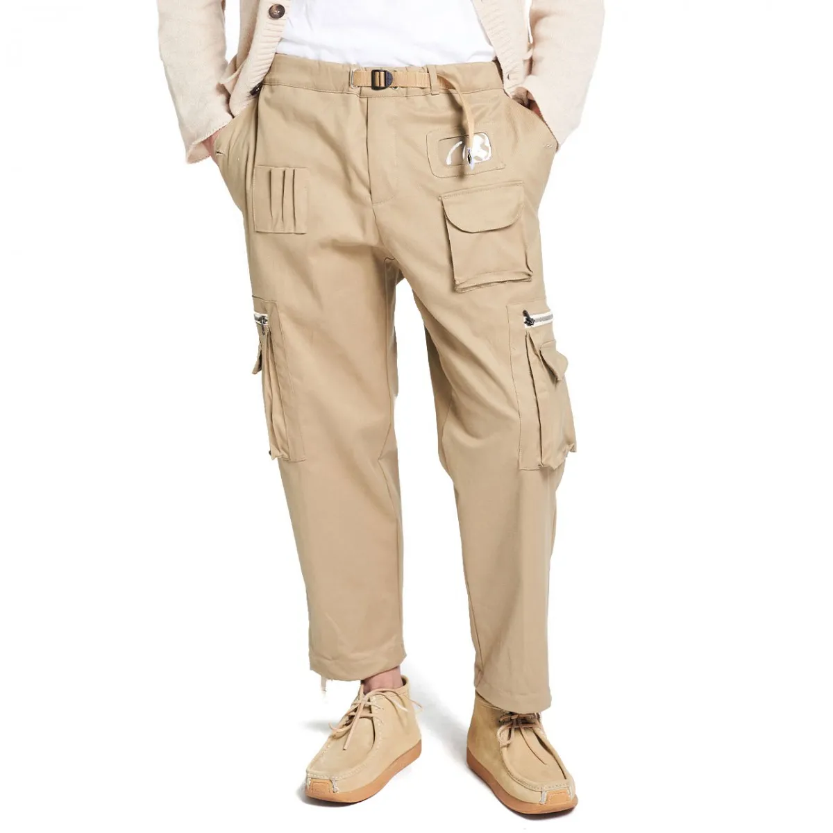 Pantalone Cargo Multitasche In Cotone