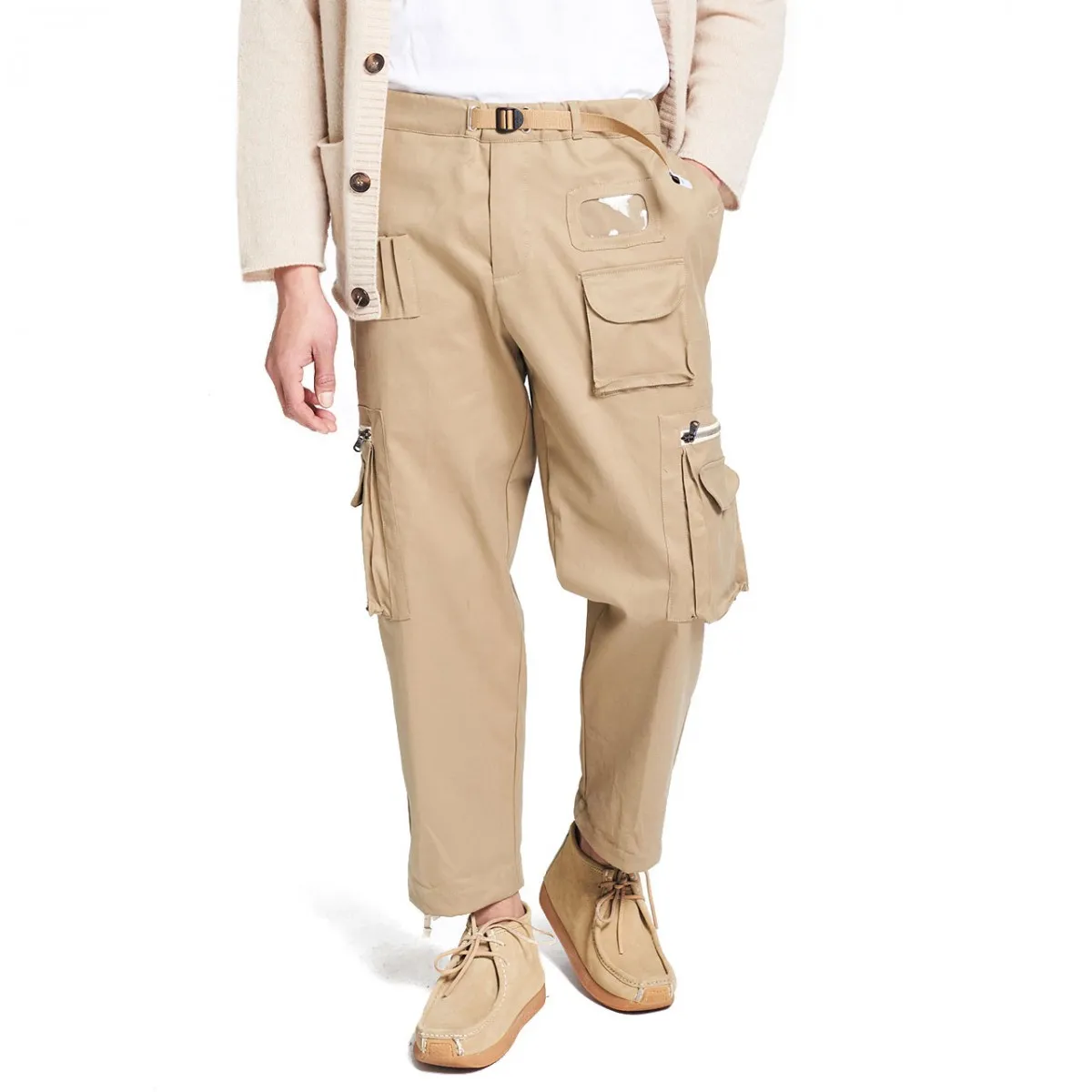 Pantalone Cargo Multitasche In Cotone