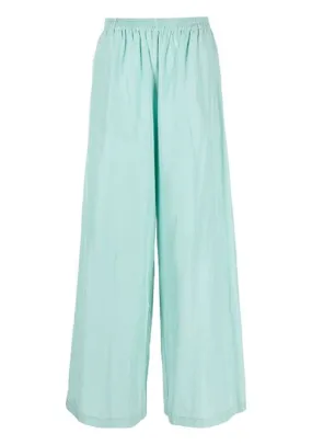 Pantaloni a gamba ampia  in azzurro - donna