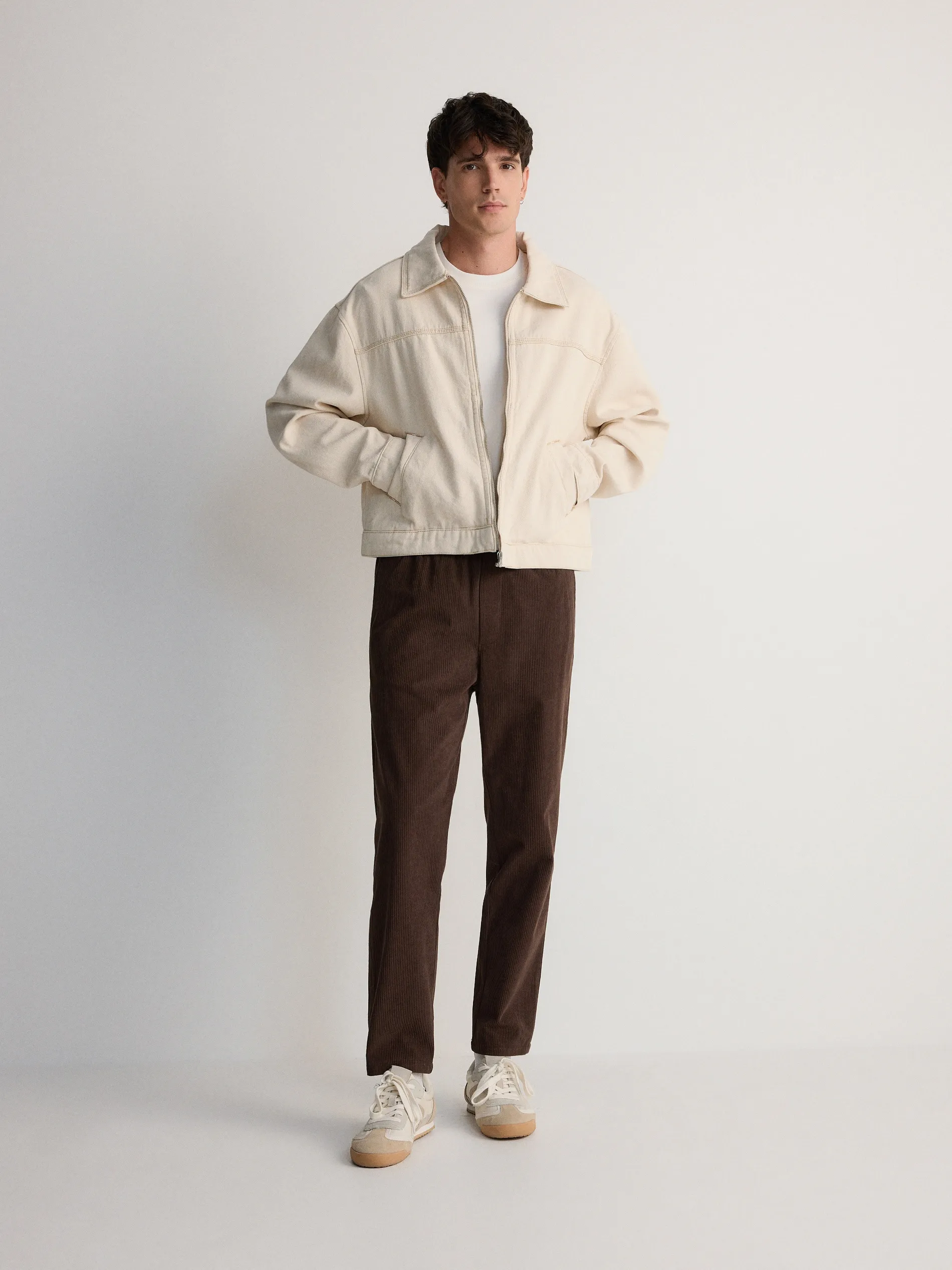 Pantaloni jogger in velluto