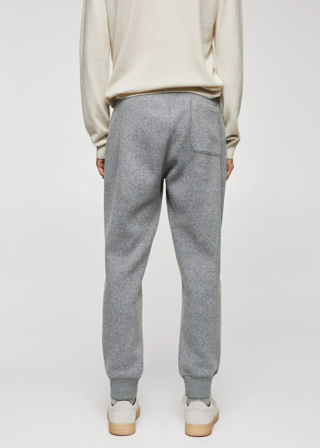 Pantaloni jogger misto lana