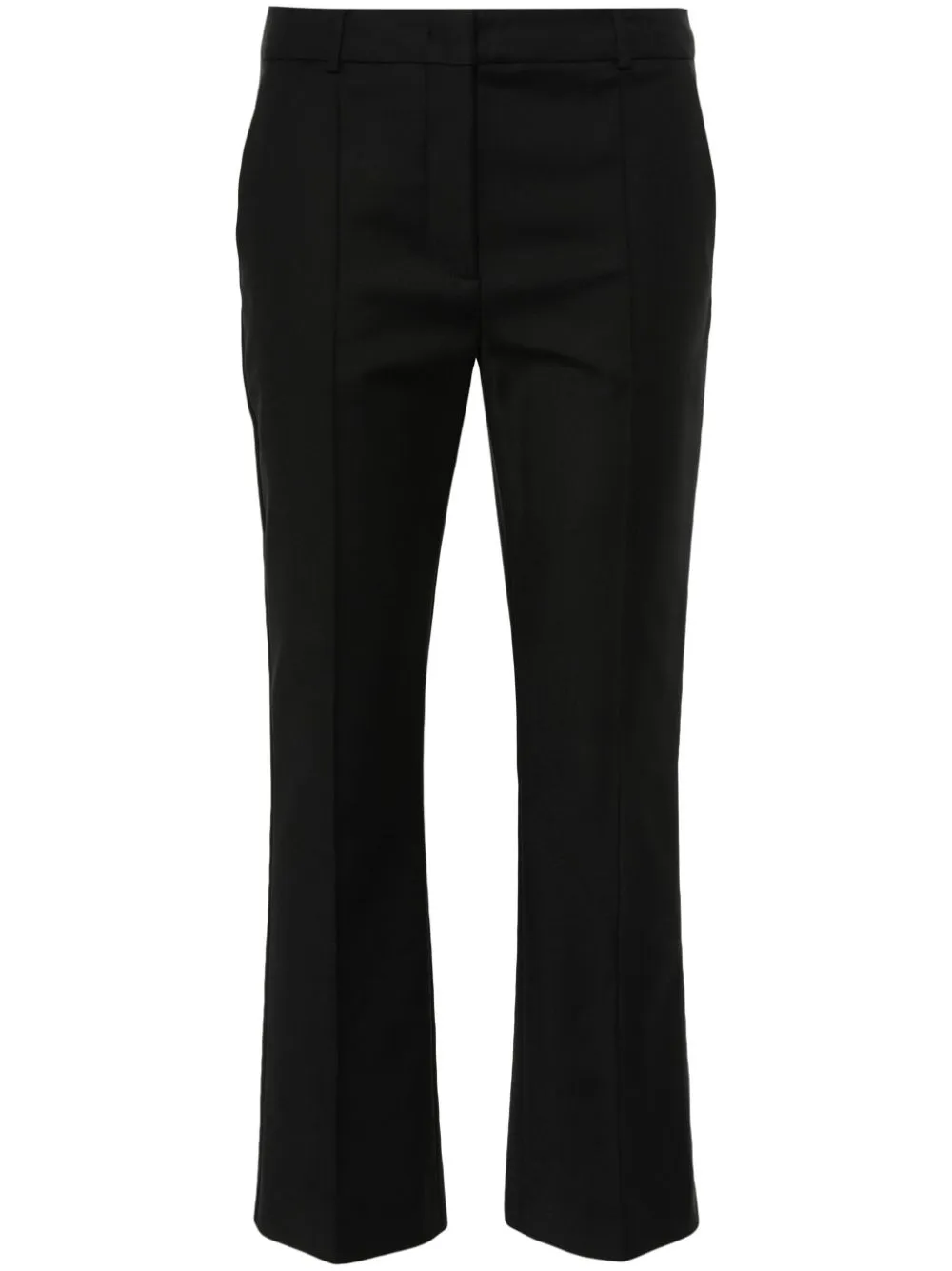 Pantaloni slim a vita media in nero - donna