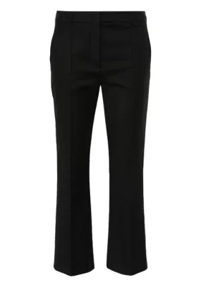 Pantaloni slim a vita media in nero - donna