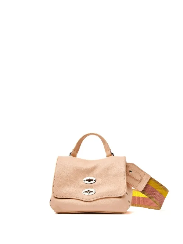 Pink Postina Daily Giorno bag with shoulder strap