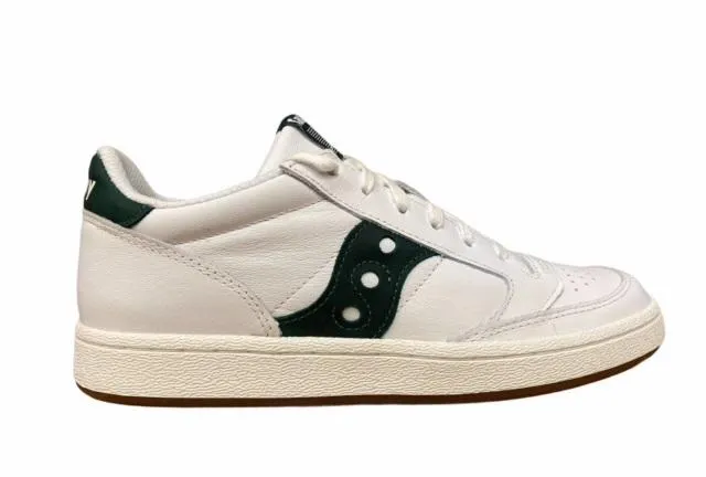 Saucony Originals scarpa sneakers in pelle Jazz Court S70555-8 bianco-verde