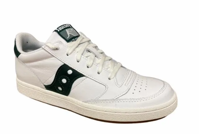 Saucony Originals scarpa sneakers in pelle Jazz Court S70555-8 bianco-verde