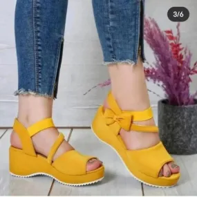 Scarpe da donna New Fashion Plus Size Corda di canapa Zeppa Piattaforma con tacco Sandali con bocca di pesce Sandali di lusso da