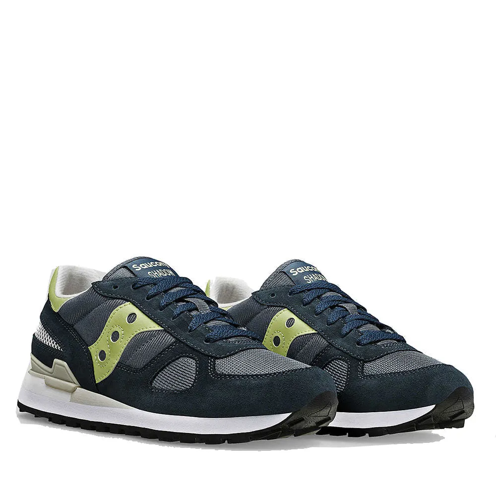 Scarpe Uomo Saucony Sneakers Shadow Original Navy - Lime