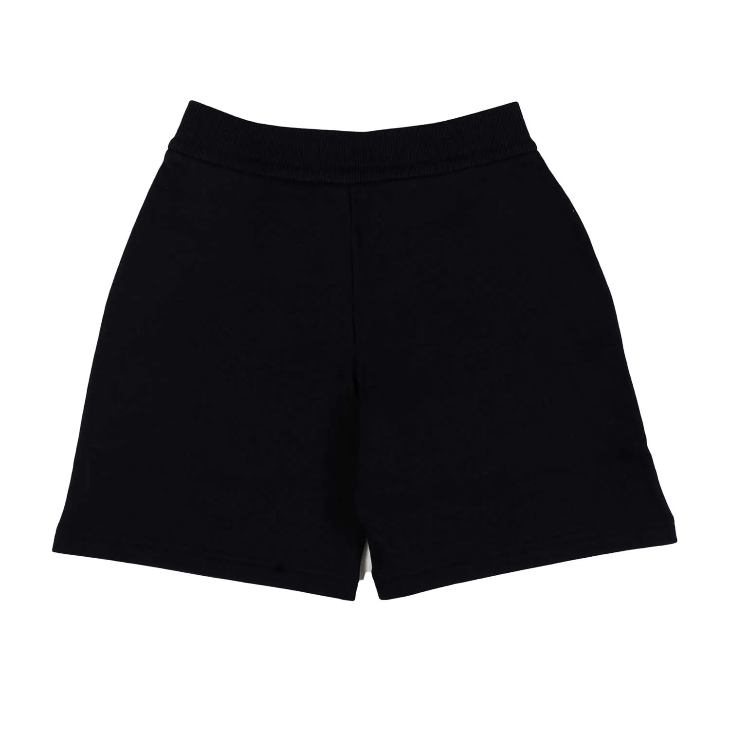 Shorts In Felpa Blu Navy Con Patch Logo