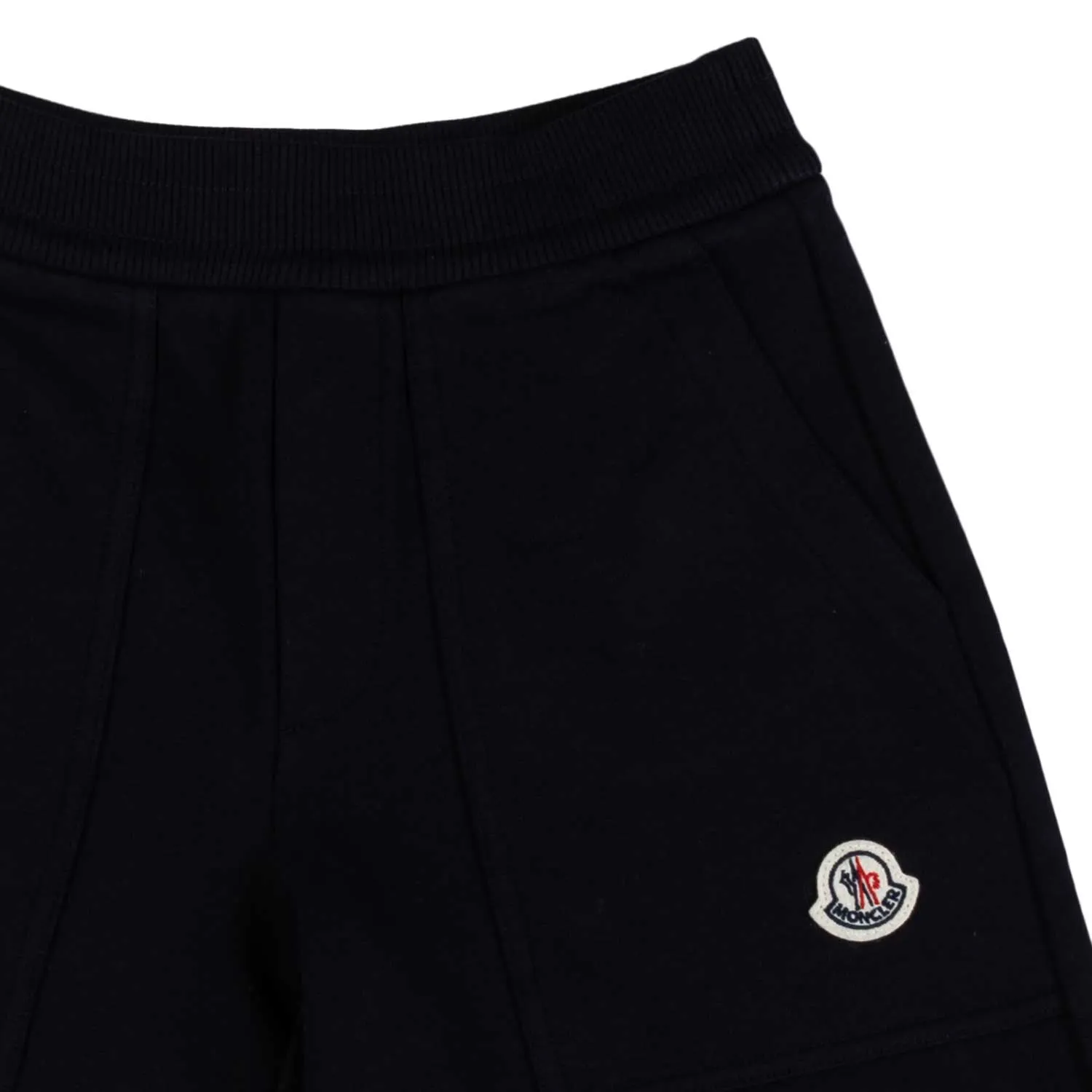 Shorts In Felpa Blu Navy Con Patch Logo