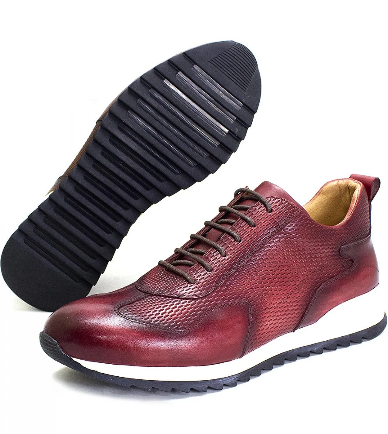 Sneakers in pelle Business Casual Uomo Sneakers Scarpe in vera pelle da uomo di marca