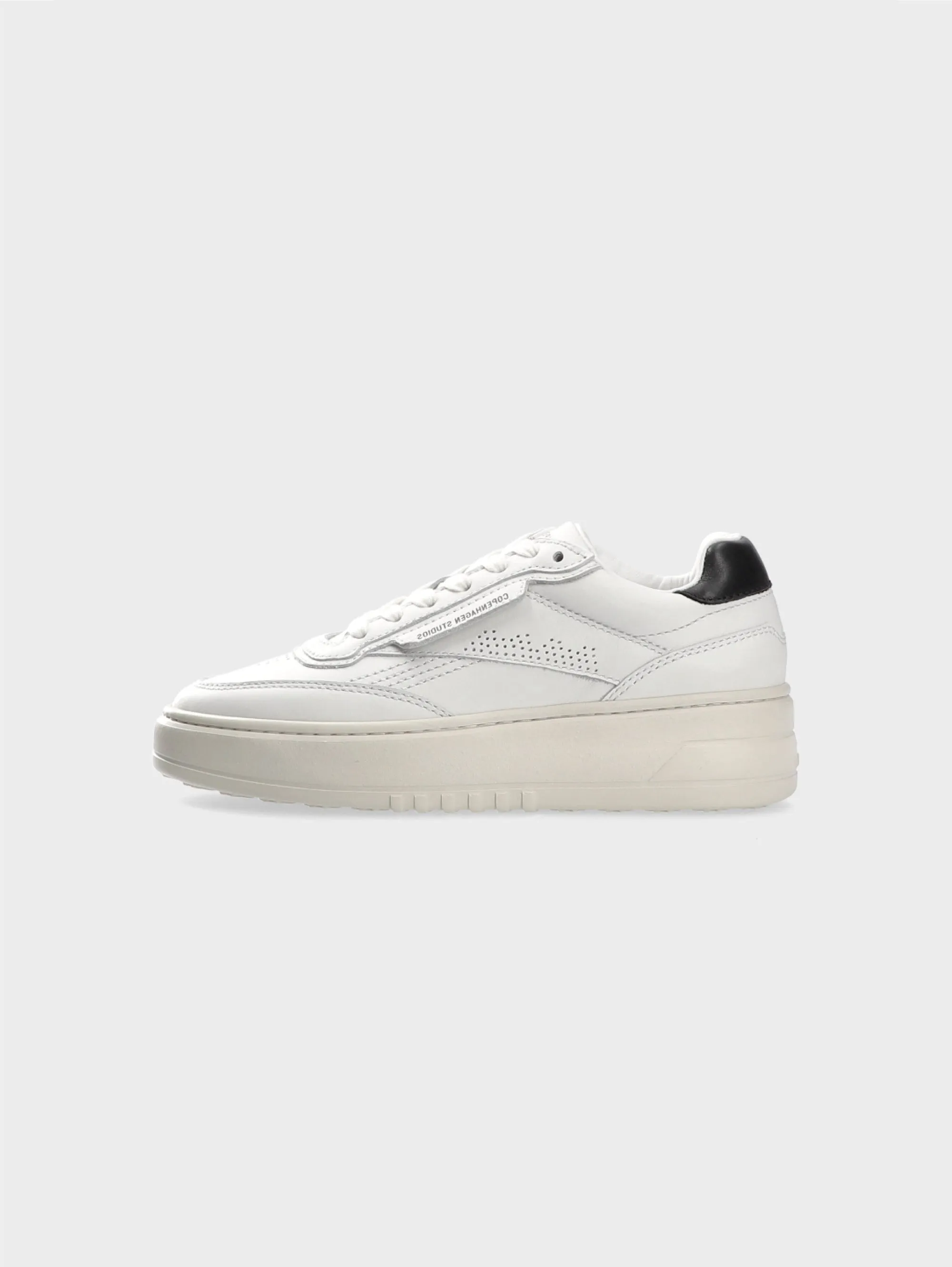 Sneakers in Pelle con Suola Bold Bianco/Nero