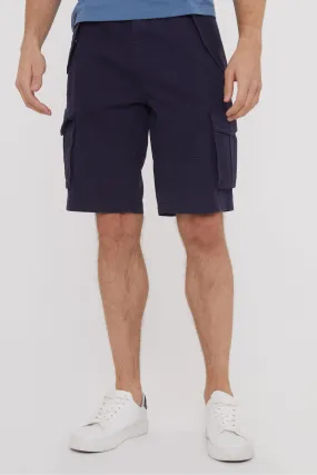 Threadbare - Shorts cargo multitasche in twill di cotone