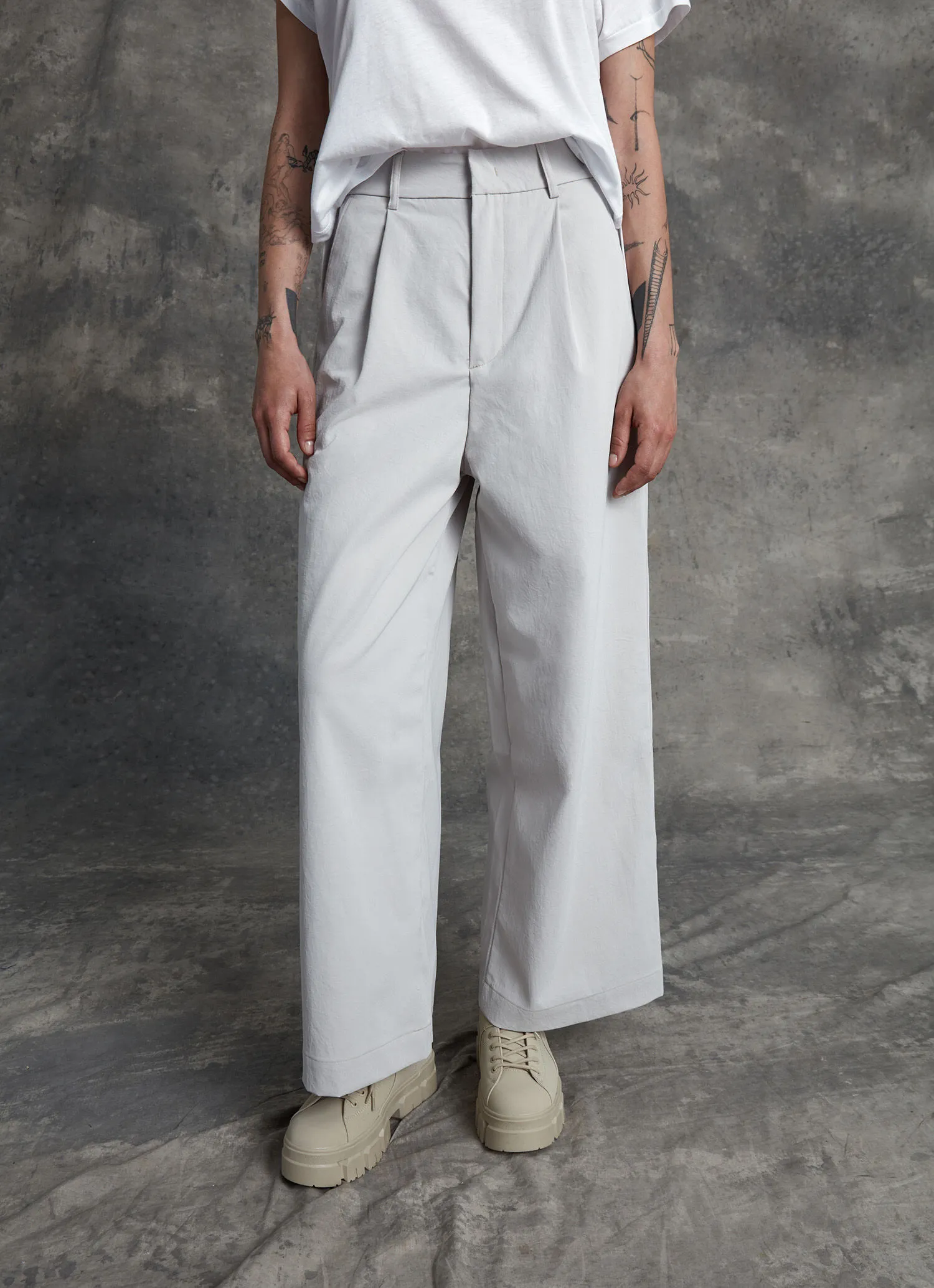 Trousers in technical fabric