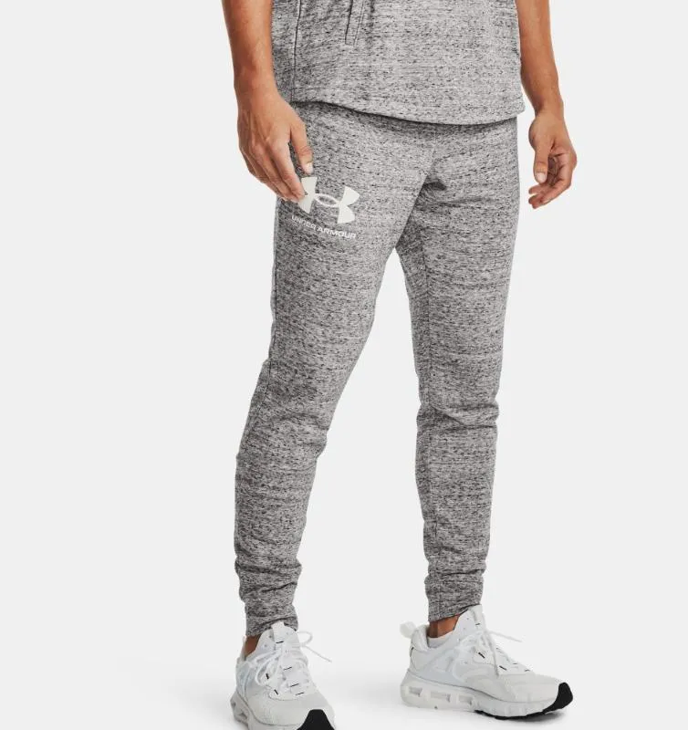 UNDER ARMOUR RIVAL TERRY JOGGER WHITE