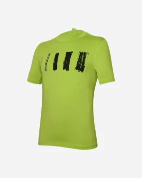 ZERORH+ TECHNO JERSEY T Acid Lime/Print Black t-shirt in tessuto tecnico da uomo