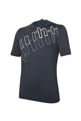 ZERORH+ TECHNO JERSEY T Metal Blue/Print White t-shirt in tessuto tecnico da uomo